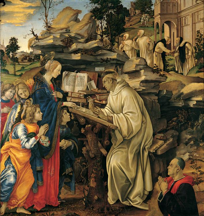 Filippino Lippi The Vision of St Bernard (mk080 Spain oil painting art
